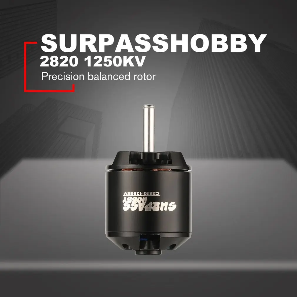 

SURPASS HOBBY 2820 1250KV/2826 900KV/3510 850KV/3530 600KV/4110 890KV/4130 335KV 14 Poles Brushless Motor for RC Airplane