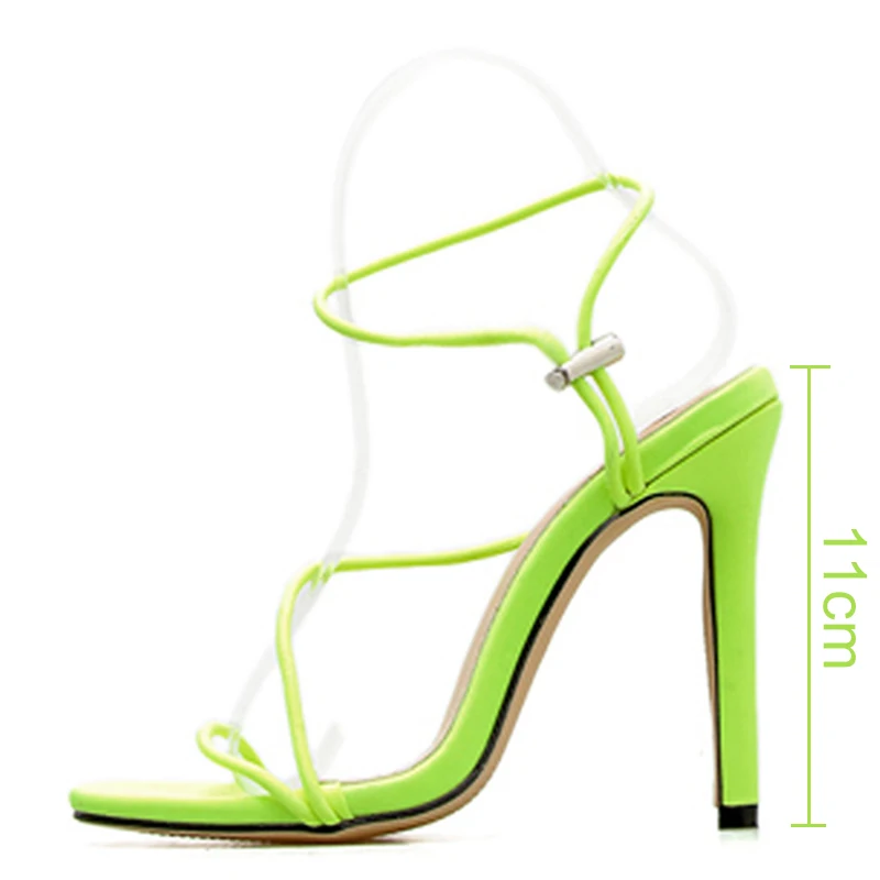 

2019 New Fashion Sandals Ankle Strap Cross-Strap Woman Sandals 11CM High Heels Shoes Ladies Sandals Dress Pumps Sexy Stilettos