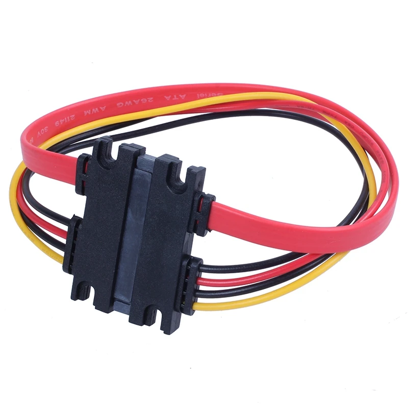 30 см папа мама SATA данных удлинитель питания M/F 22P 7 + 15Pin|Кабели VGA| |
