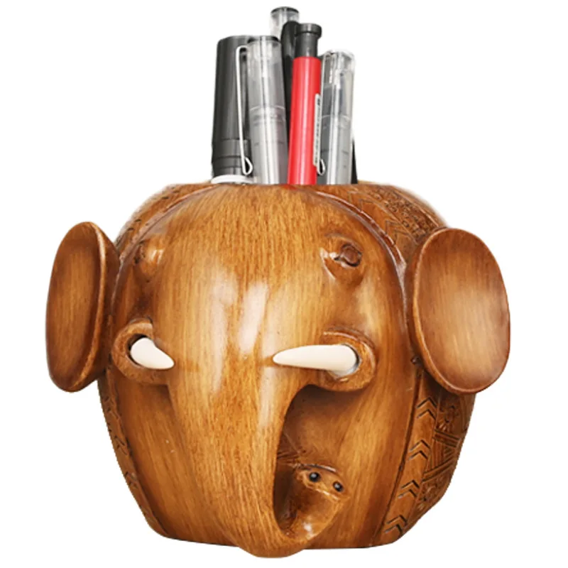 

Elephant pen ornaments gifts crafts creative office desktop decorations