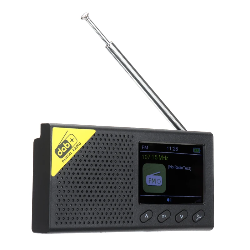 

Pohiks 1pc Wireless Stereo Radio 2.4-inch Color LCD Screen DAB Digital Radios bluetooth-compatible For Fishing Traveling Camping