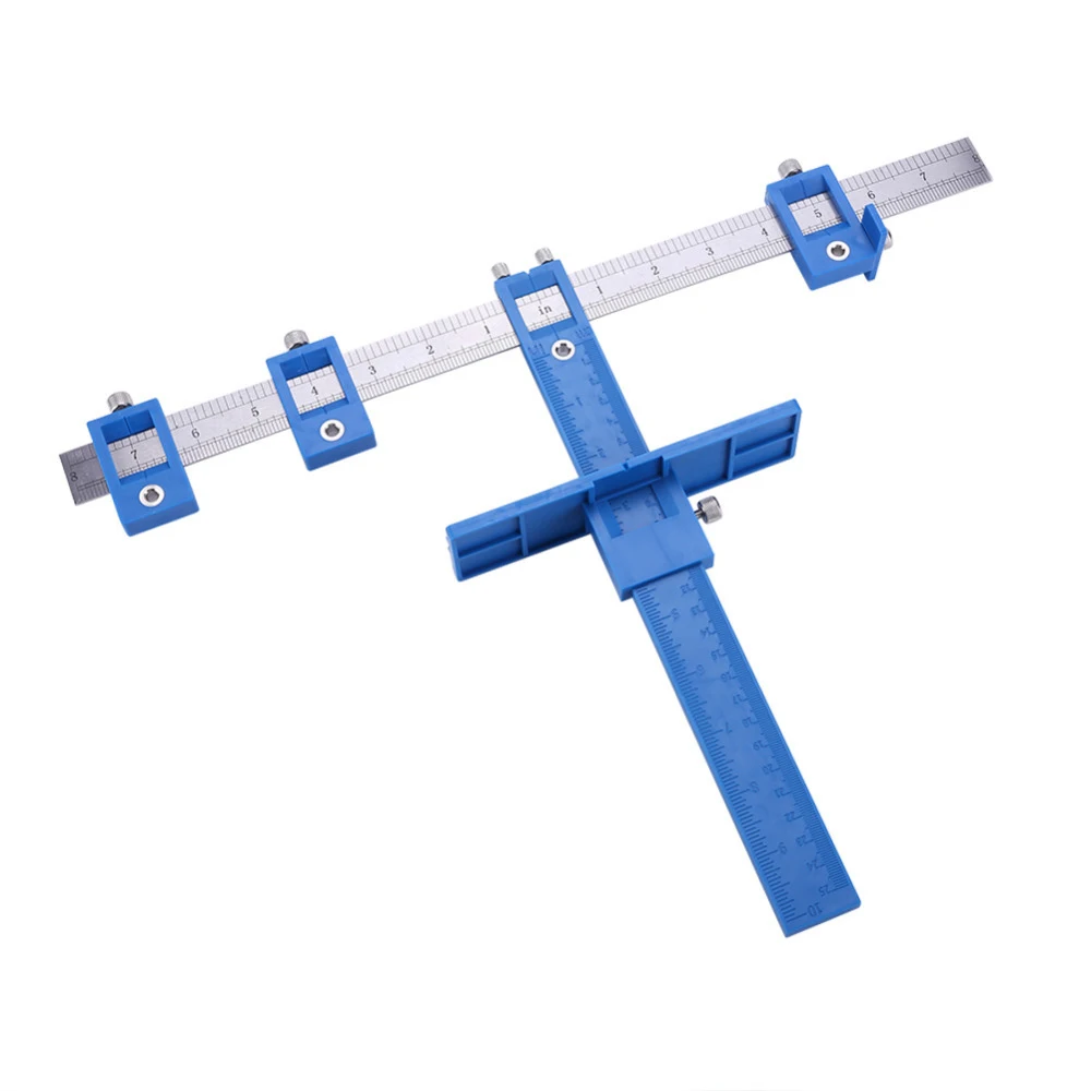 

Woodworking Punch Locator Blue Stainless Steel Detachable Portable Measuring Replacement Tool Parts