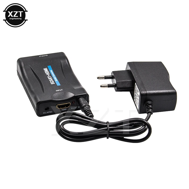 Адаптер преобразователь 1080P HDMI в SCART высококлассный скалер для видео и аудио AV