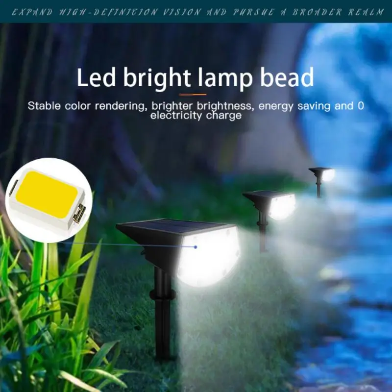 

7 Colors Solar Garden Lights Colorful RGB Garden Lawn Lights Outdoor Wall Lights Plug Waterproof Landscape Lights Garden Decorat