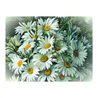 Белый цветок Хризантема Алмазная картина круглая полная дрель Nouveaute DIY мозаика вышивка 5D Вышивка крестиком цветочная картина