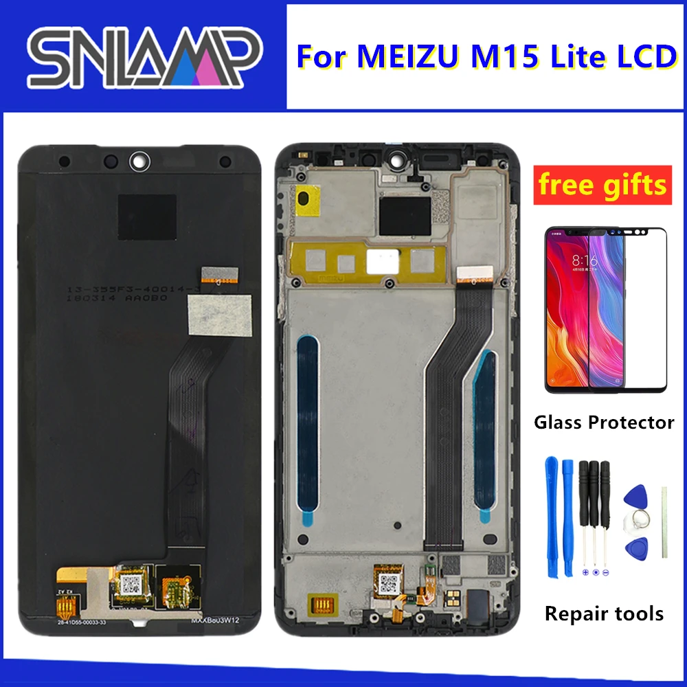 Для оригинального MEIZU M15 ЖК дисплей + сенсорный экран дигитайзер для Meizu 15 lite M871H
