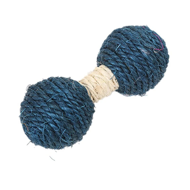 Котом жевательная игрушка соломы для собак и котов веревки плетеные шарики кошки кошка конопли