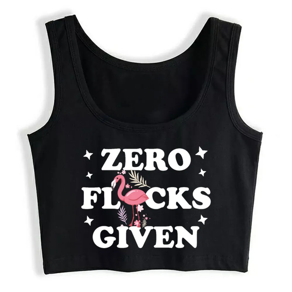 

Crop Top Women Flamingo Pink Bird Pink Gift Flamenco Party Harajuku Tank Top Women Funny Women Clothes