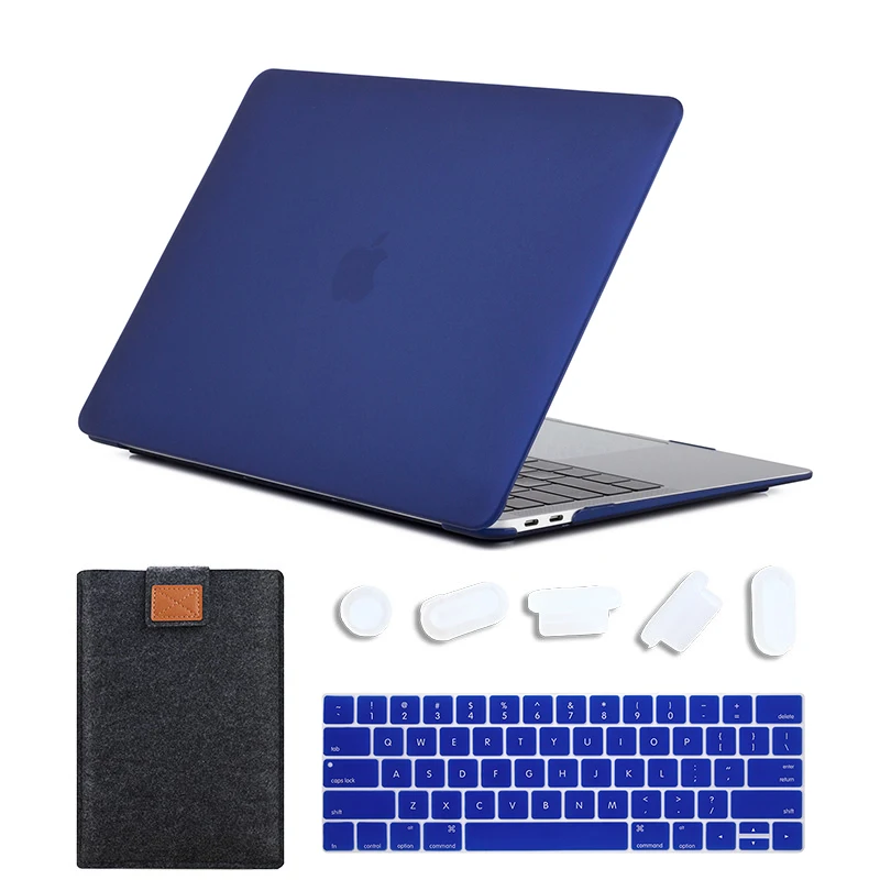 Matte Peony Blue 01 MTT матовый чехол для ноутбука Macbook Pro 13 15 дюймов Жесткий Чехол для mac book Air Pro retina 11 12 13 15 Сенсорная панель сумка для ноутбука - Цвет: Matte Peony Blue 01