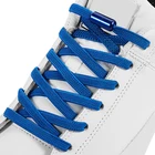 Свободно сочетаются эластичные шнурки, фиксирующие ленивые шнурки, плоские стандартные шнурки без завязывания, круглые металлические капсульные шнурки, 18 цветов