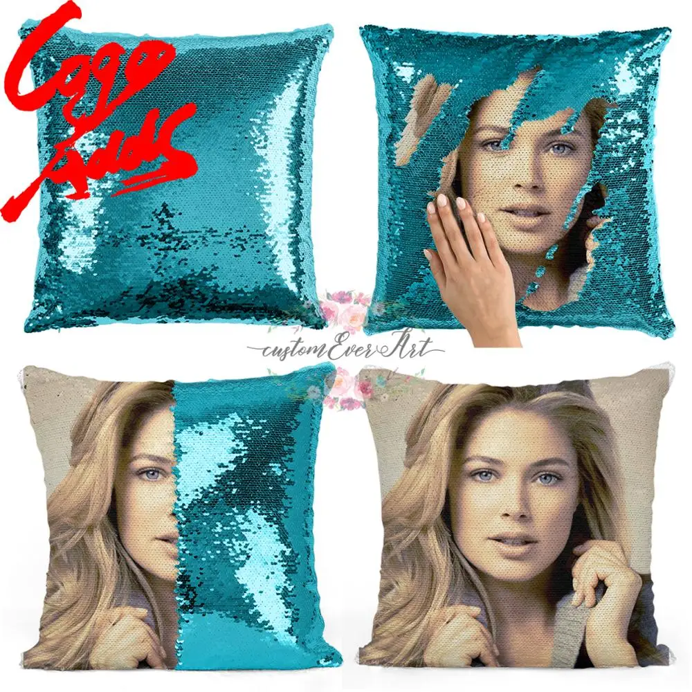 

Doutzen Kroes sequin pillow | sequin Pillowcase | Two color pillow | gift for her | gift for him | pillow | magic pillow