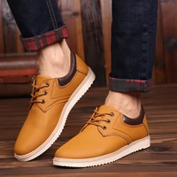 mens new leather shoes fashion derby shoes oxfords man outdoor non slip waterproof work footwear classic casual best sellers