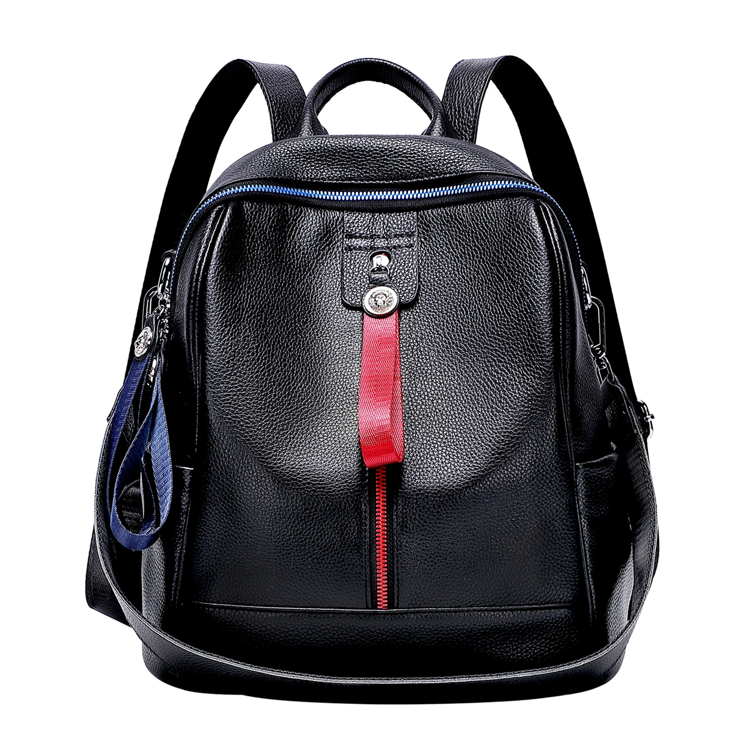 

Женский рюкзак DOLEESUNE из натуральной кожи, модная женская сумка-трансформер на плечо, цветные дорожные сумки на молнии с несколькими кармана...