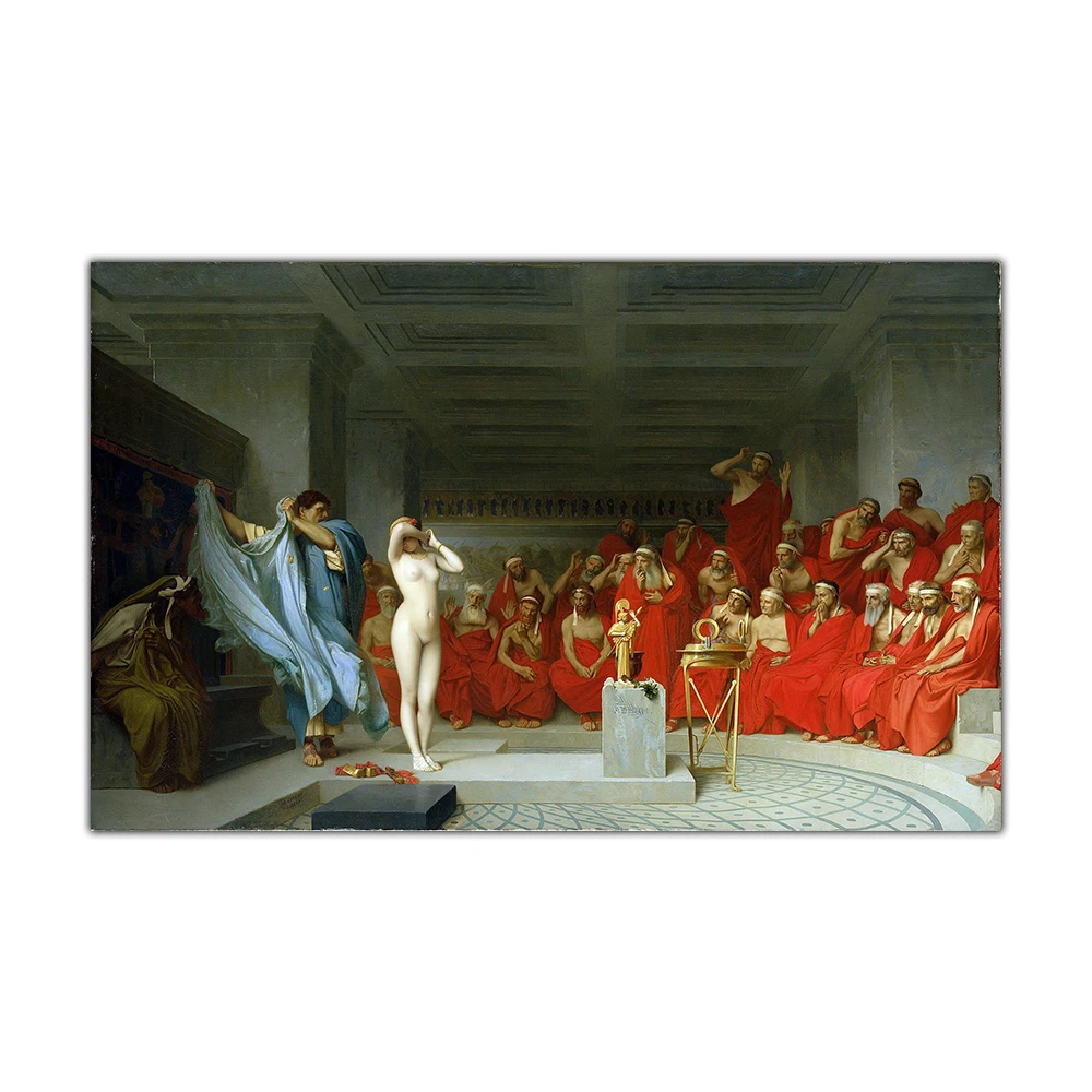 Citon Jean Leon Gerome phrphryne before the Areopagus Canvas Холст Картина маслом всемирно известная