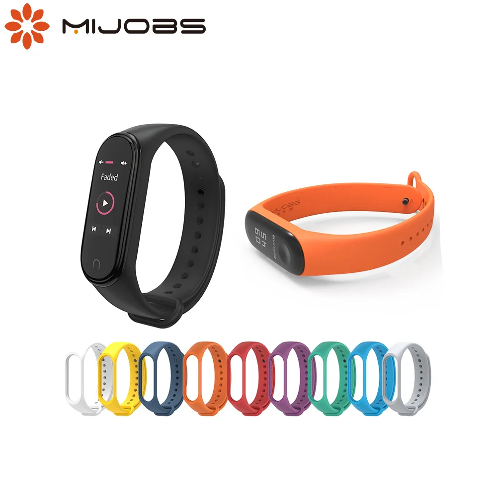 Браслет Mijobs для Mi band 3 силиконовый ремешок браслета Xiaomi часов Correa