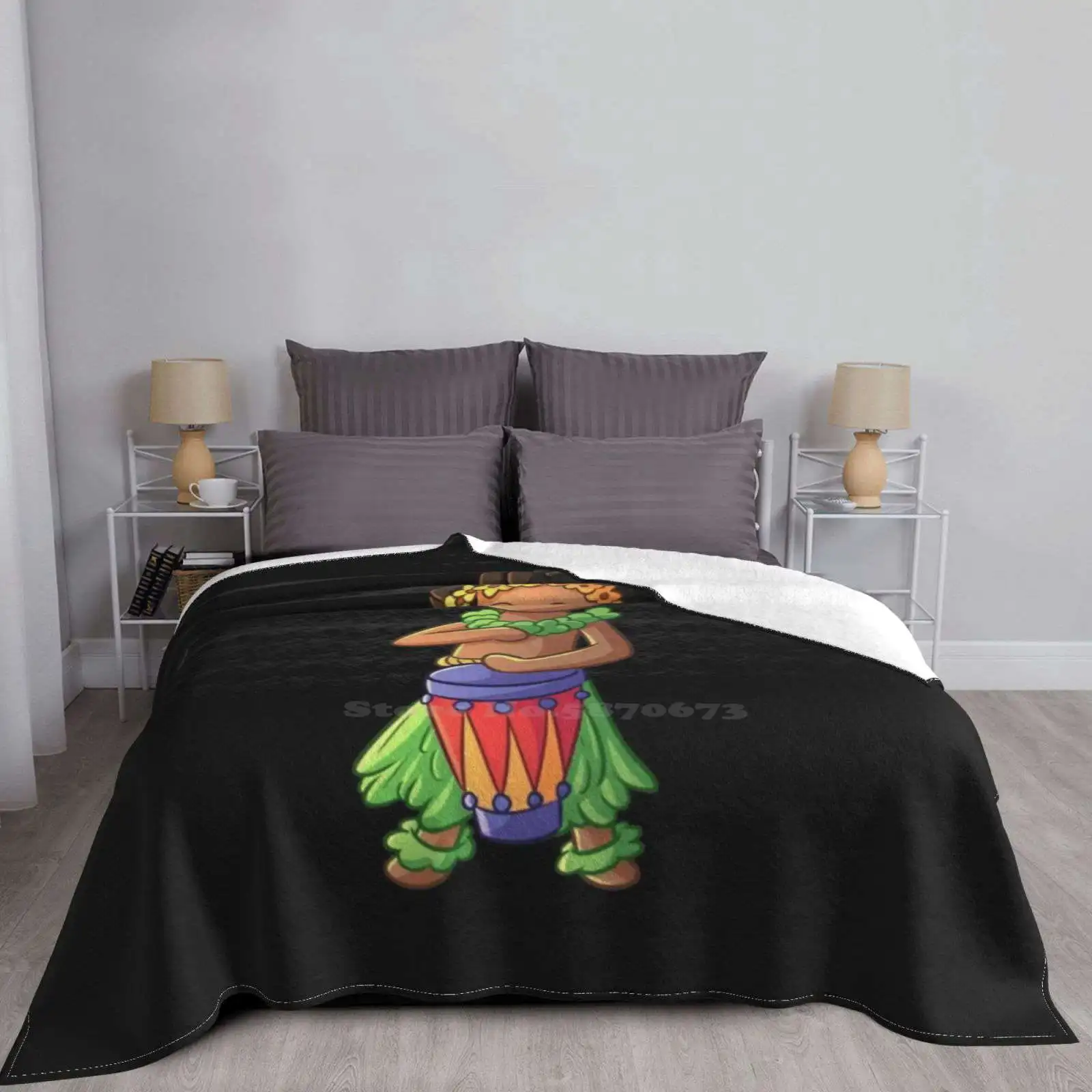 Hula Boy Low Price New Print Novelty Fashion Soft Warm Blanket Hawaii Aloha Dance Dancing Hooping Hawaiian Honolulu Ing - купить по