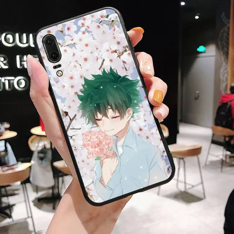 

cute My Hero Academia deku bakugou Phone Case For huawei honor 10 i lite 8x P 30 40 20 lite pro smart 2019 nova 5t mate 20 pro