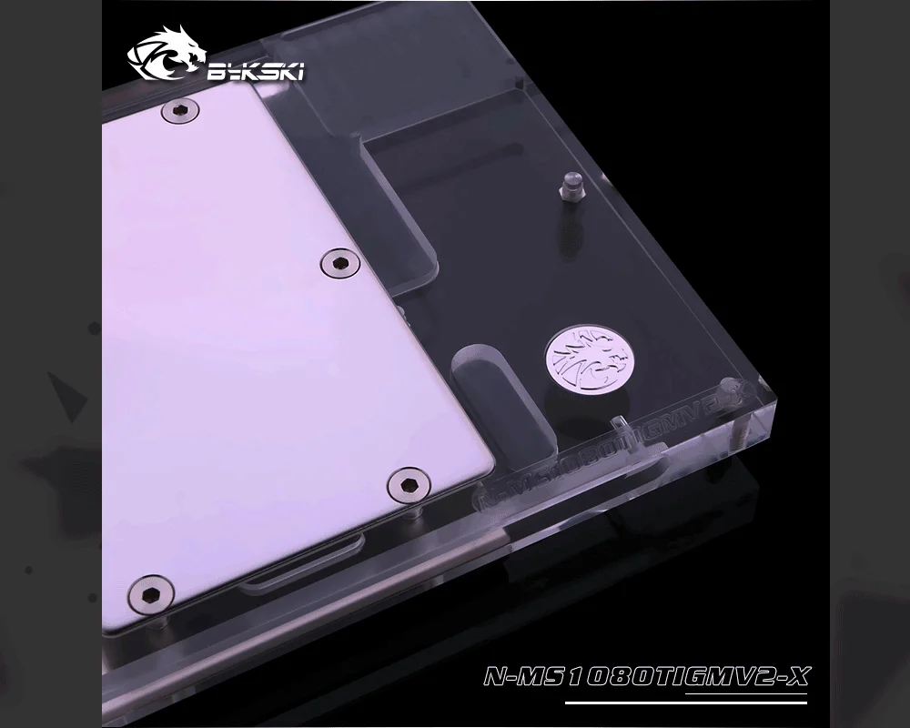 Bykski N-MS1080TIGMV2-X, полное покрытие видеокарты водяного охлаждения блок RGB/RBW для MSI GTX1080Ti Gaming X 11 ГБ