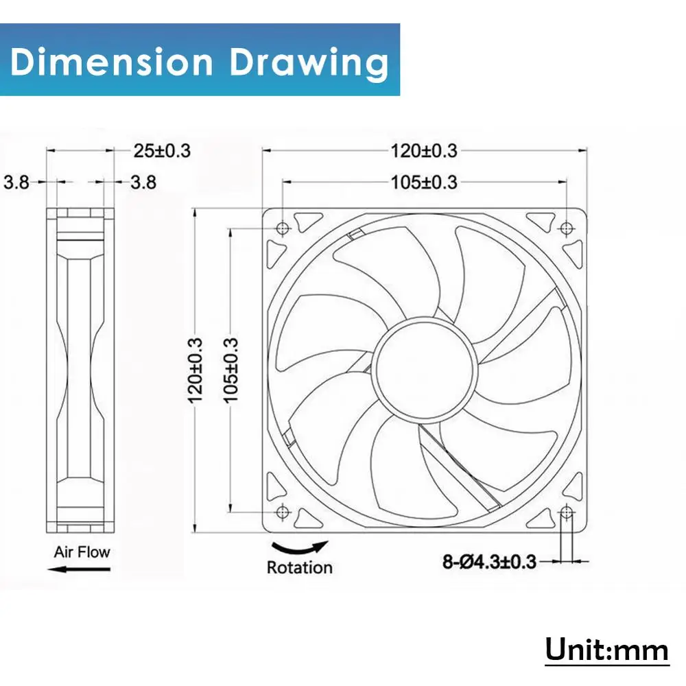 5v 12v 24v 48v 120mm 12025 sleeveball cooling fan 120x120x25mm fg pwm usb 2pin 3pin 4pin dc cooler fan for pc computer case free global shipping