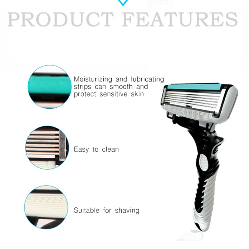 Бритва Dorco для мужчин 6 лезвий 3 шт./лот | Красота и здоровье