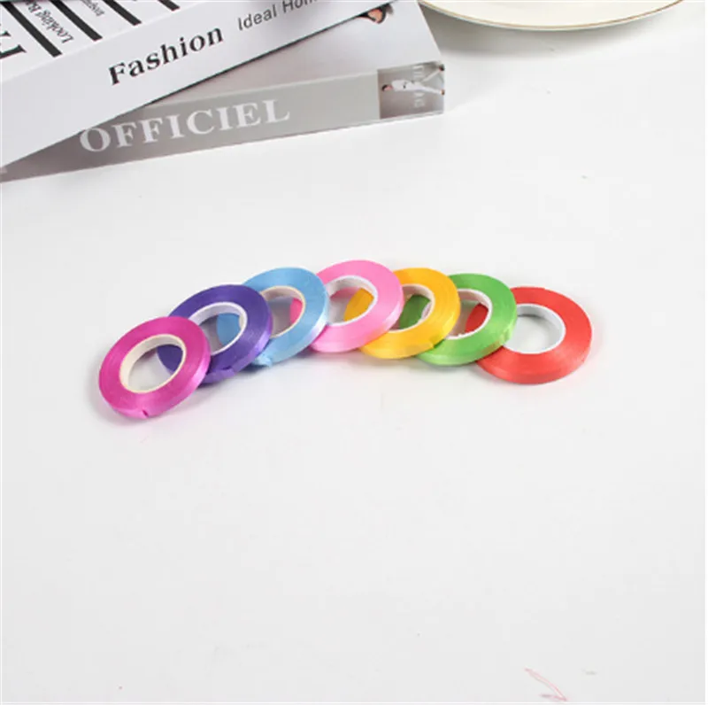 5 мм * 10 м красочный воздушный шар привязанный веревочный лента для свадьбы