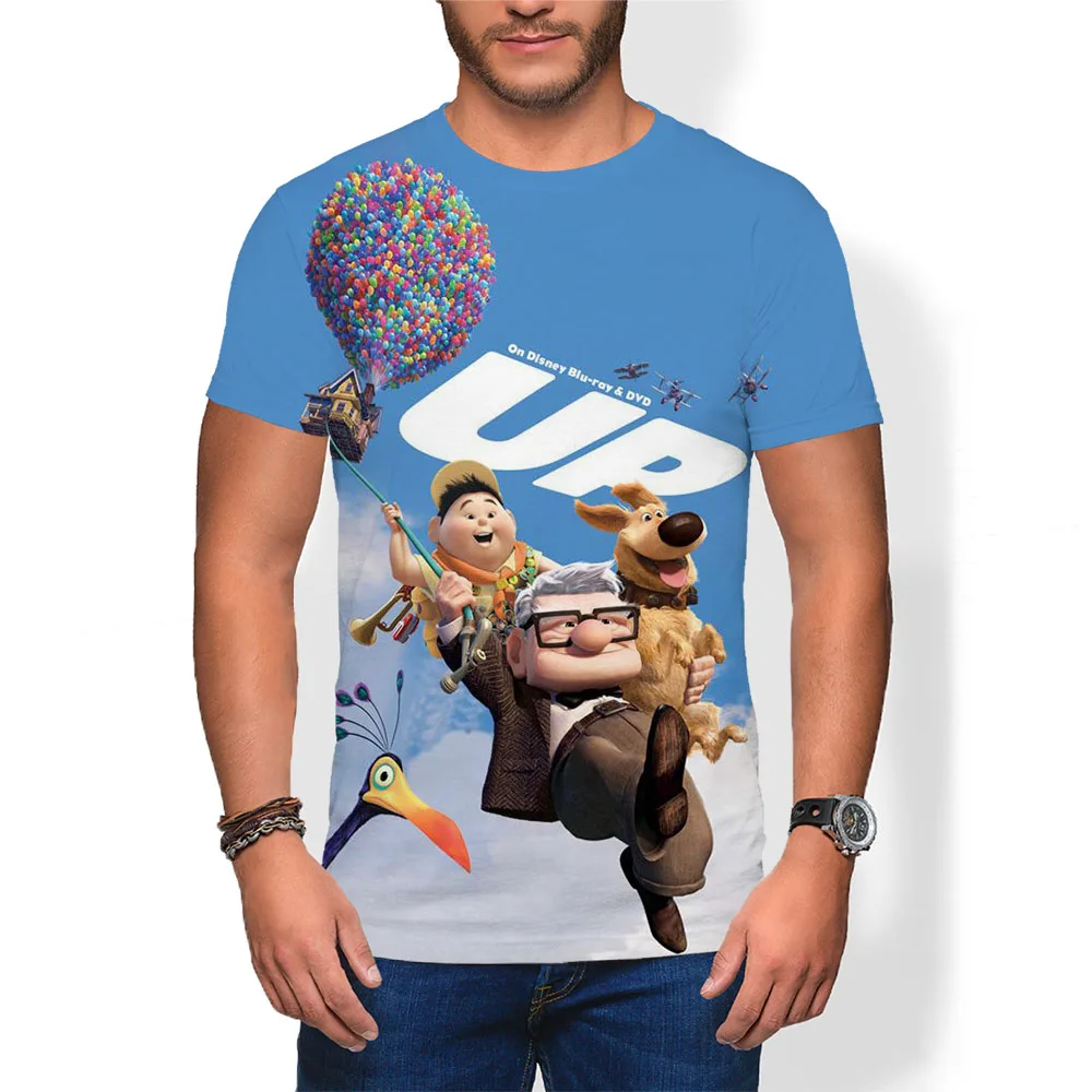 

Up Movie Fashion oversized t shirt for men 3D Printed Anime cartoon Children Boys Girls Summer Short Sleeve T-shirt