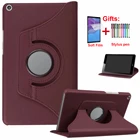 Вращающийся на 360 градусов чехол для Huawei MediaPad T5 10 T3 9,6 M5 Lite 10,1, чехол из искусственной кожи для Huawei MatePad Pro 10,8 10,4, чехол для планшета T8