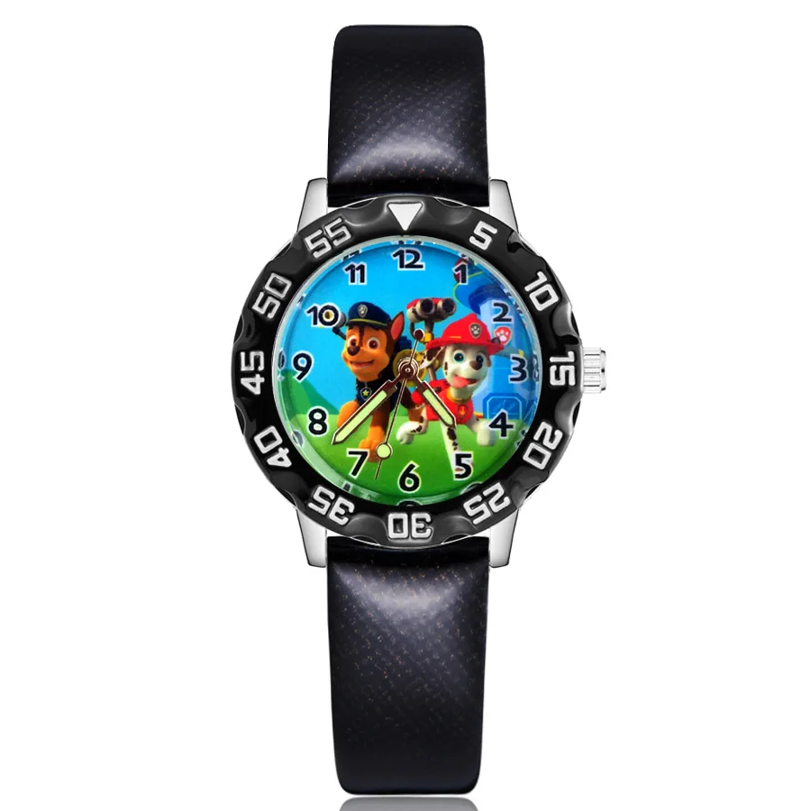 

Children's Cute Cartoon Dog Style Student Boy Girl Leather Strap Quartz Wrist Watches JM209