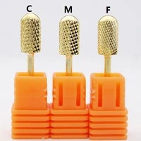 easy nail 332 professional carbide nail drill bit fine 3 size dome round top electric nail file gold drill bit hot selling