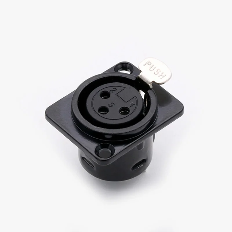5 шт./лот гнездовой разъем XLR 3/4/5 Pins монтажное гнездо корпус микрофон кабель Клемма