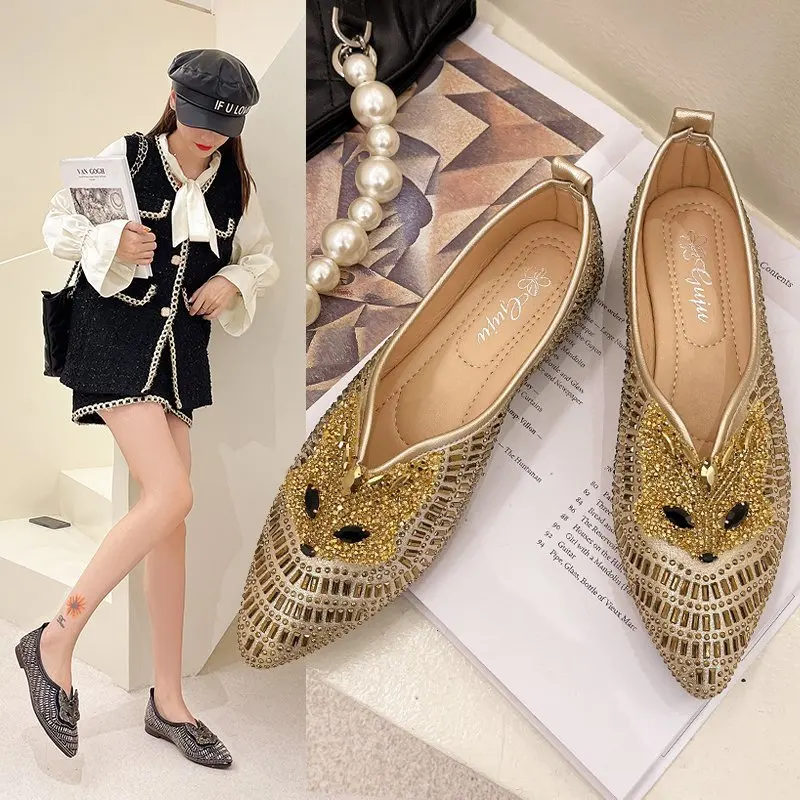 

Женские туфли на мягкой подошве, с острым носком, на плоской подошве