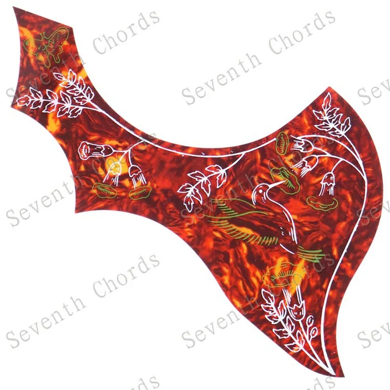 3 шт./лот цветок Колибри декоративная накладка для защиты от царапин пластина