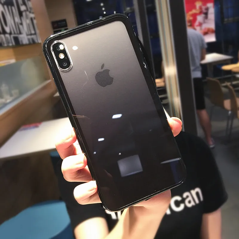 Lovebay Transparent Gradient Phone Cases for iPhone 11Pro XS Max XR X Acrylic Candy Cover 11 7 8 6 6S Plus Back |