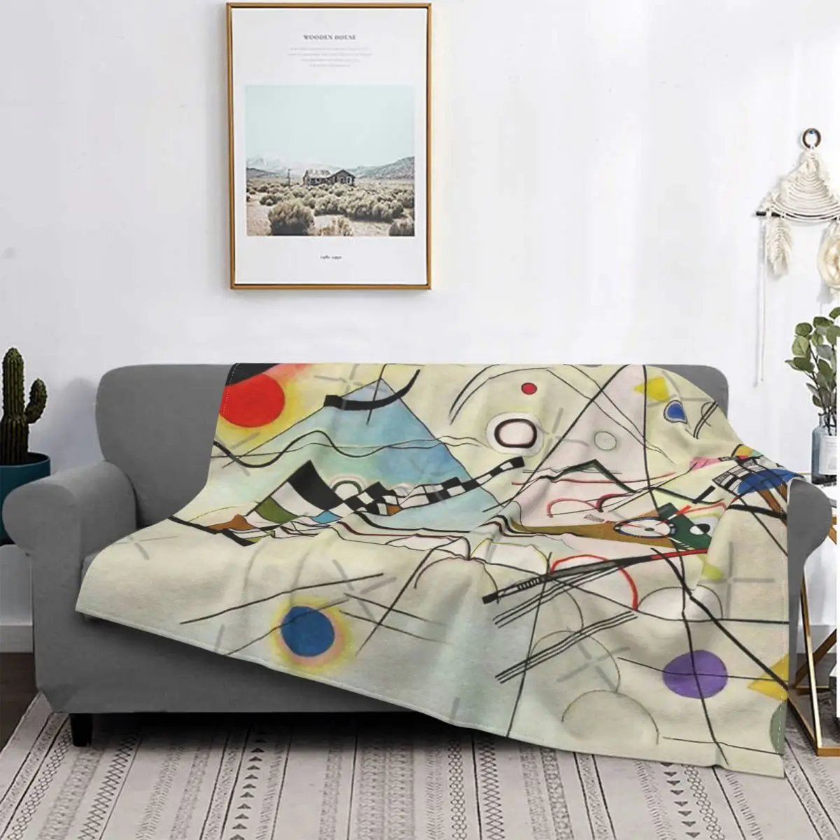 

Состав 8 - Vasily Kandinsky manta colcha cama alfombra a cuadros colcha 90 manta a cuadros colcha de verano