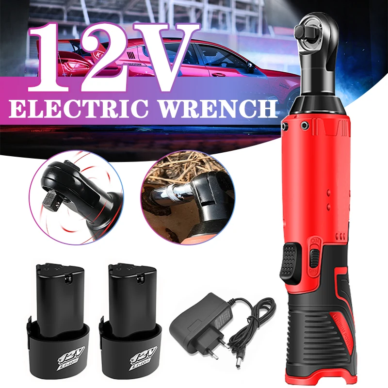 

12V/18V Screwdriver Wrench Electric Wrench Ratchet Wrench Angle Drill Screwdriver to Removal Screw Nut Car Hand Tool Set