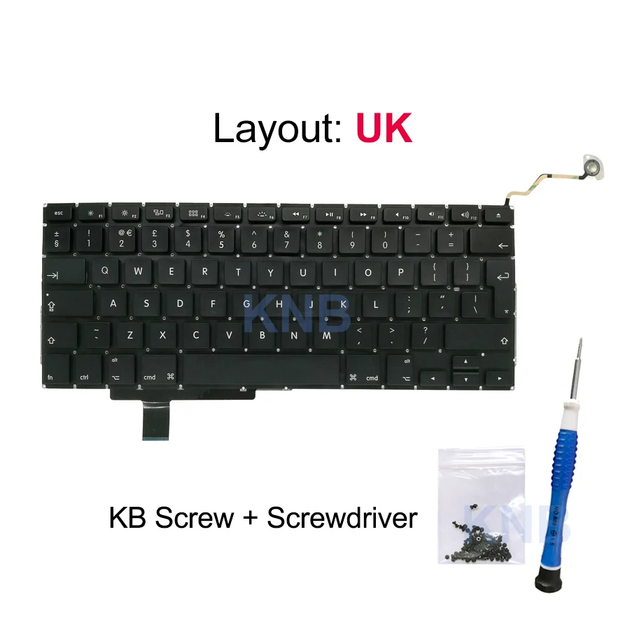 Новая замена клавиатуры A1297 для Macbook Pro 17 &quota1297 английская клавиатура 2009 2010 2011