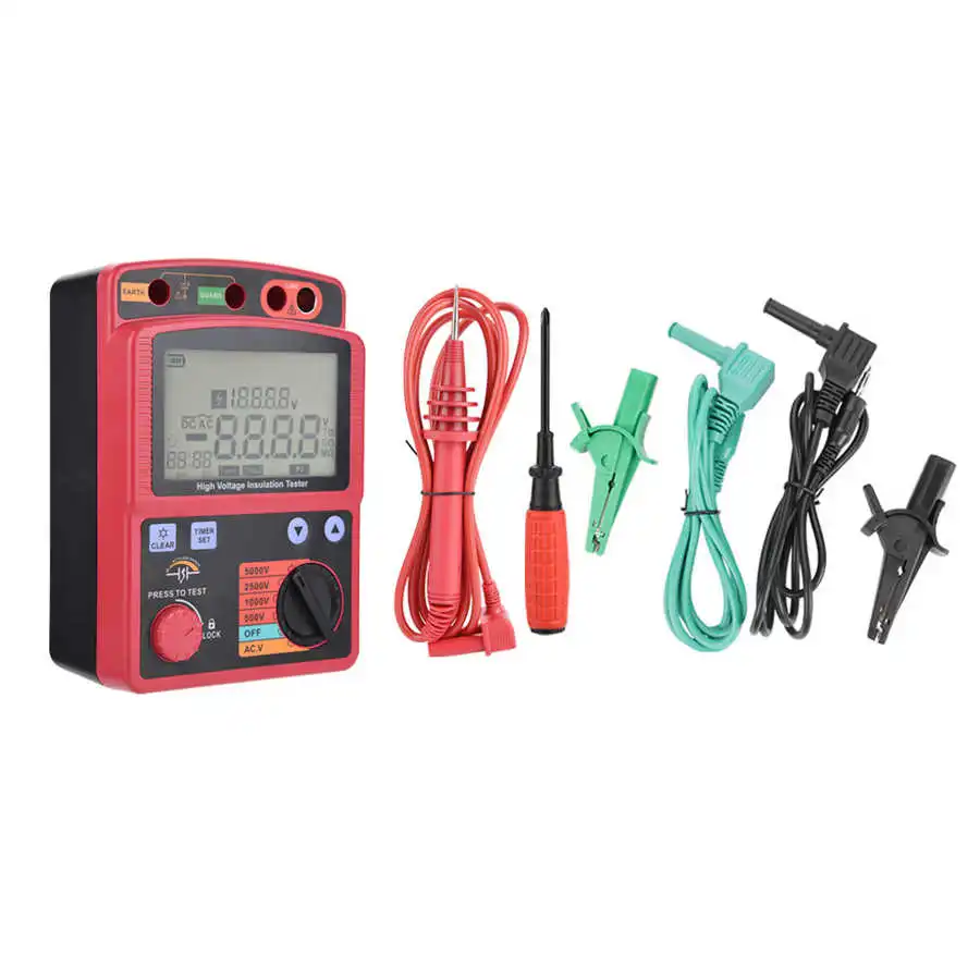 

GM3125 LCD Digital Insulation Resistance Multimeter Tester 5KV 0MΩ-1000GΩ