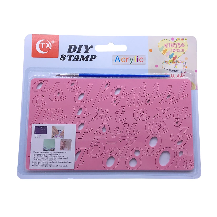 Акриловая рельефная форма для Хэллоуина Рождественская буква номер мальчик