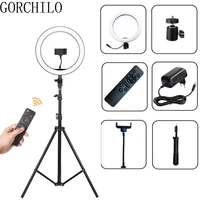 13inch photography led selfie ring light dimmable camera phone ring lamp with stand tripods for makeup video live studio tiktok