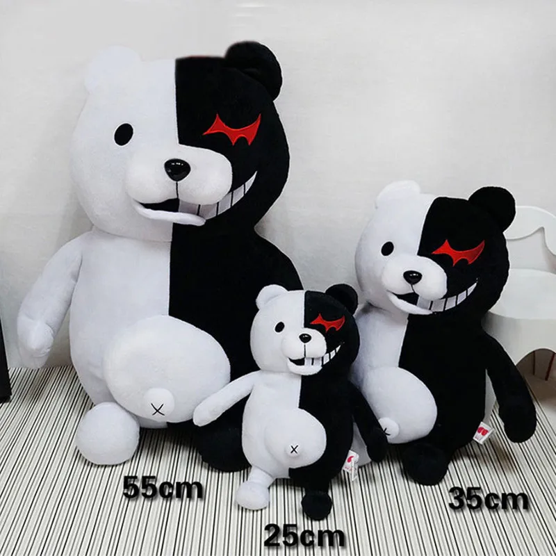 Dangan Ronpa Super Danganronpa 2 Monokuma черный и белый медведь плюшевые игрушки мягкие чучело куклы подарок на день рождения для детей