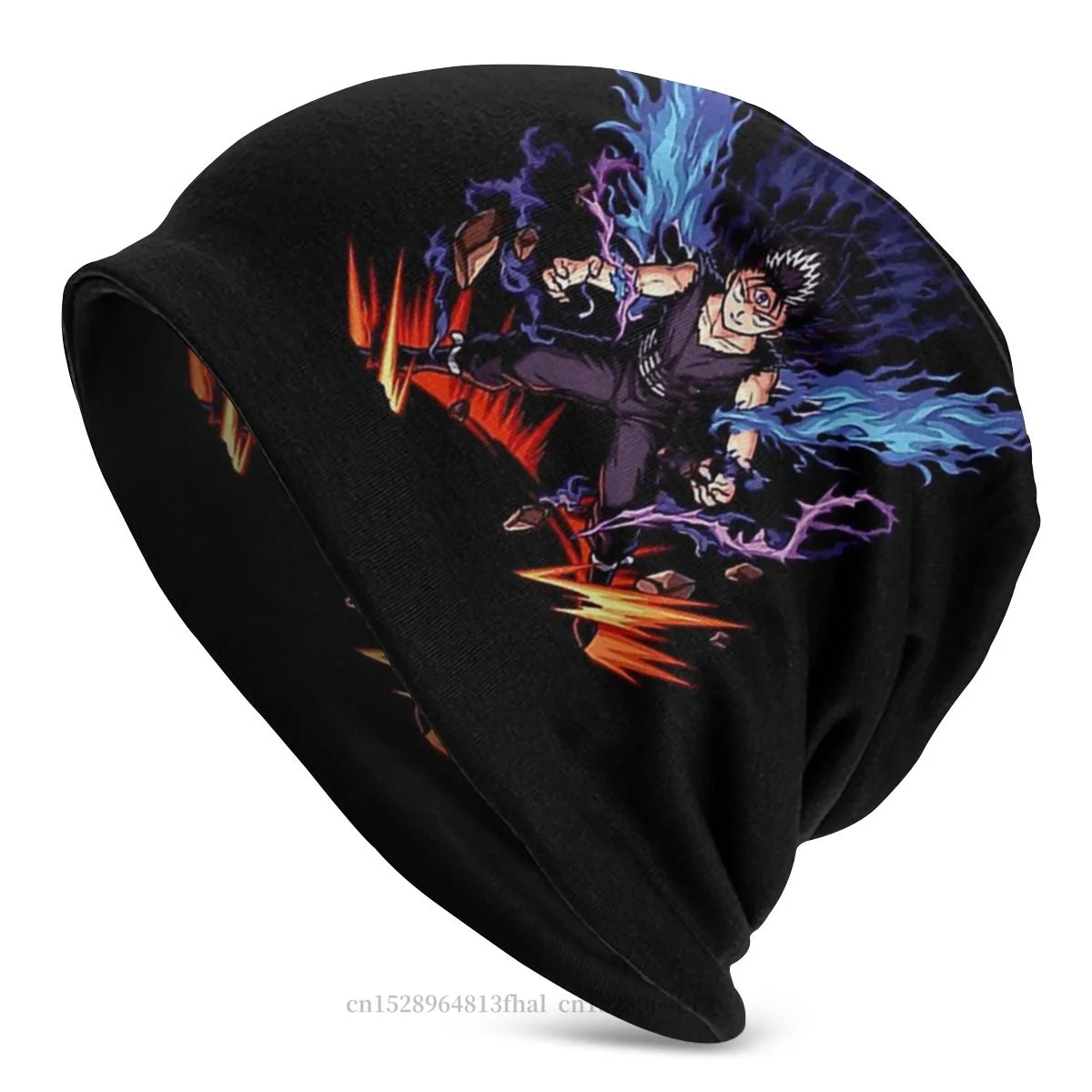 

Yu Yu Hakusho Blood Fighting Anime Fashion Hats Hiei Knitting Hat Bonnet High Quality Skullies Beanies Caps