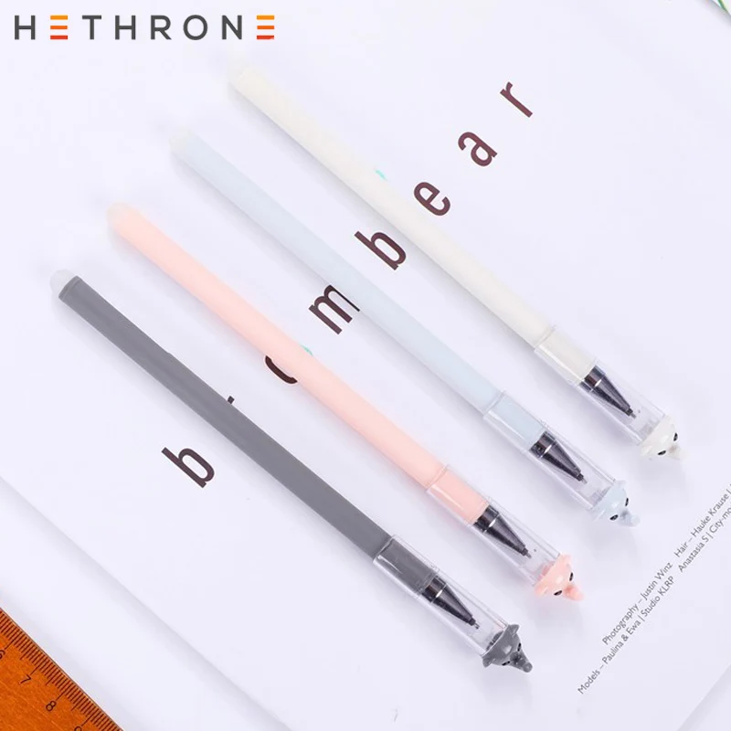 Hethrone 4 шт. качественные милые животные Кошка/Ручка гелевая с медведем скраб