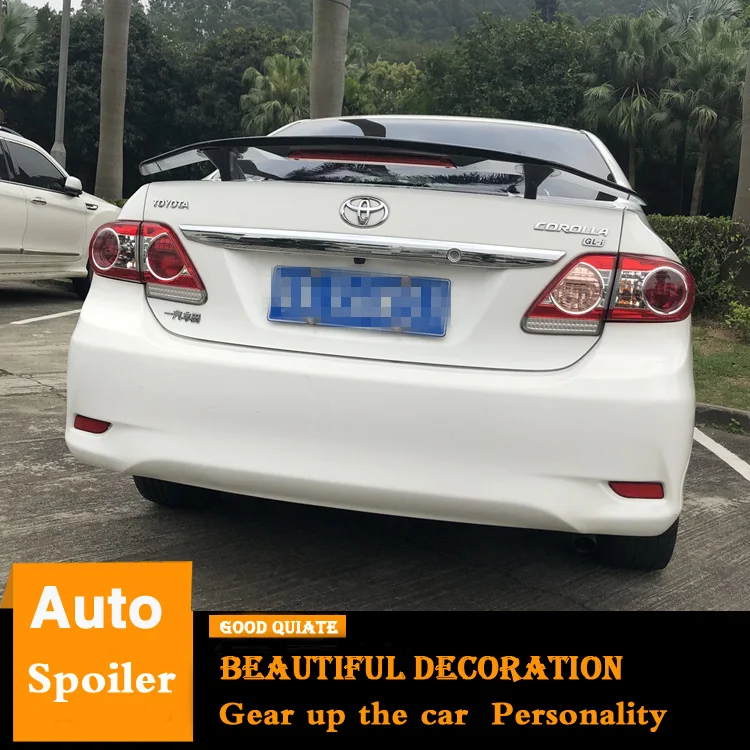 Спойлер для Toyota Corolla Sport ABS Материал заднего крыла автомобиля праймер цвет