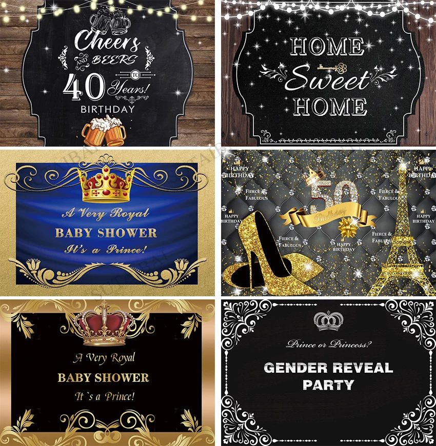 

Wooden Board Cheers Beer Happy 30 40 50th Birthday Party Photography Backdrops Photocall Poster Backgrounds Photo Studio