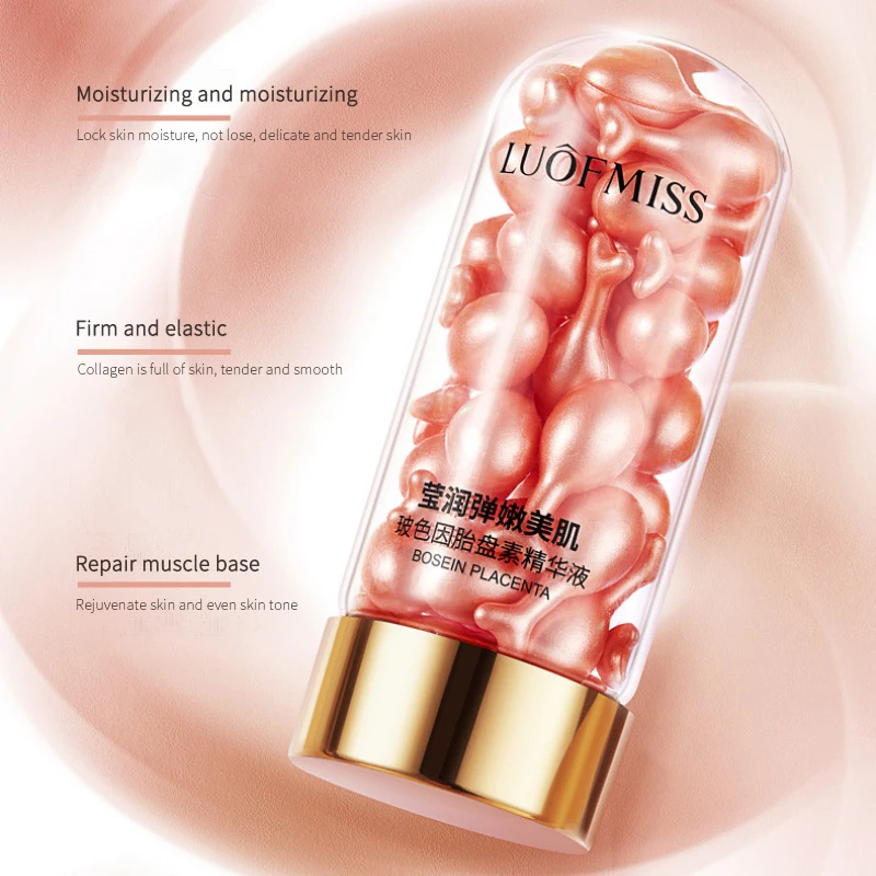 

30pcs Placenta Face Serum Hyaluronic Acid Moisturizing Hydrating Whitening Skin-friendly Anti-Aging Shrink Pore Skin Care TSLM2