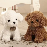 1825 cm simulation dog poodle plush toys cute animal suffed doll for christmas gift simulation teddy dog lady stuffed toys doll