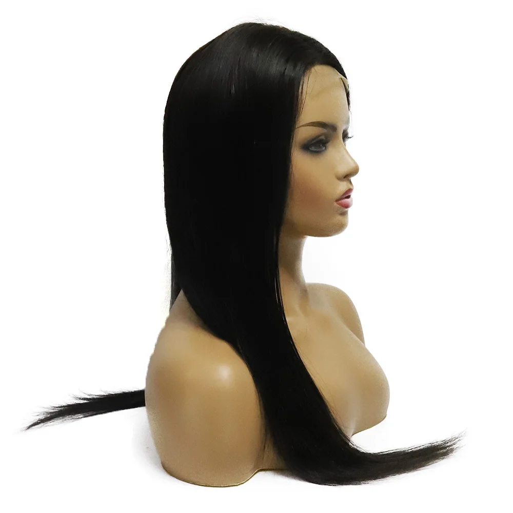 Парик BESFOR на сетке 4 × спереди человеческие волосы 150% плотность Реалистичная