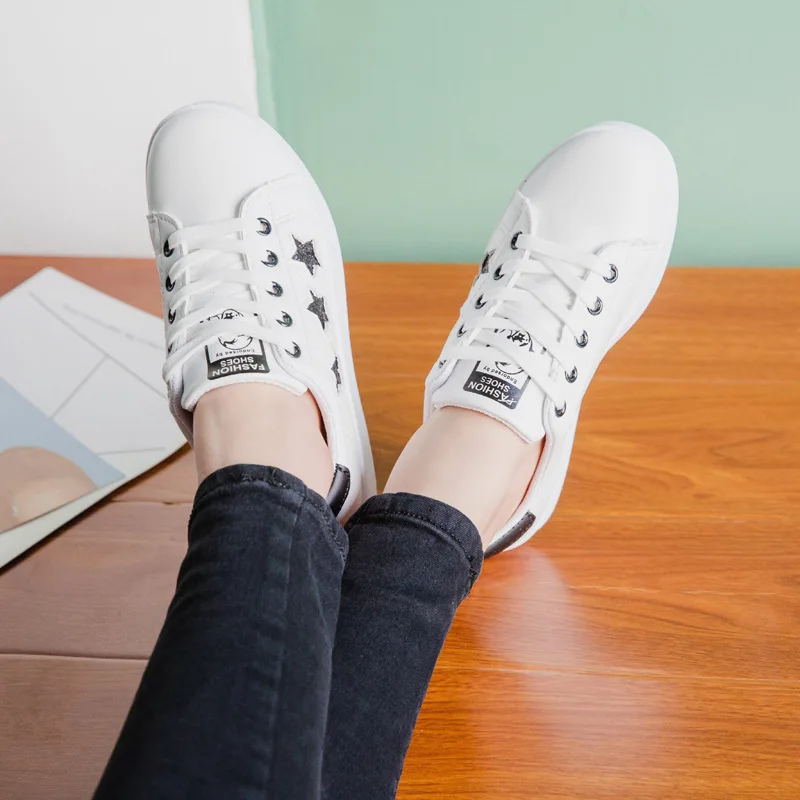 2019 Spring Women Shoes Summer White Casual Breathable Flats Fashion Sneakers Vulcanization | Обувь