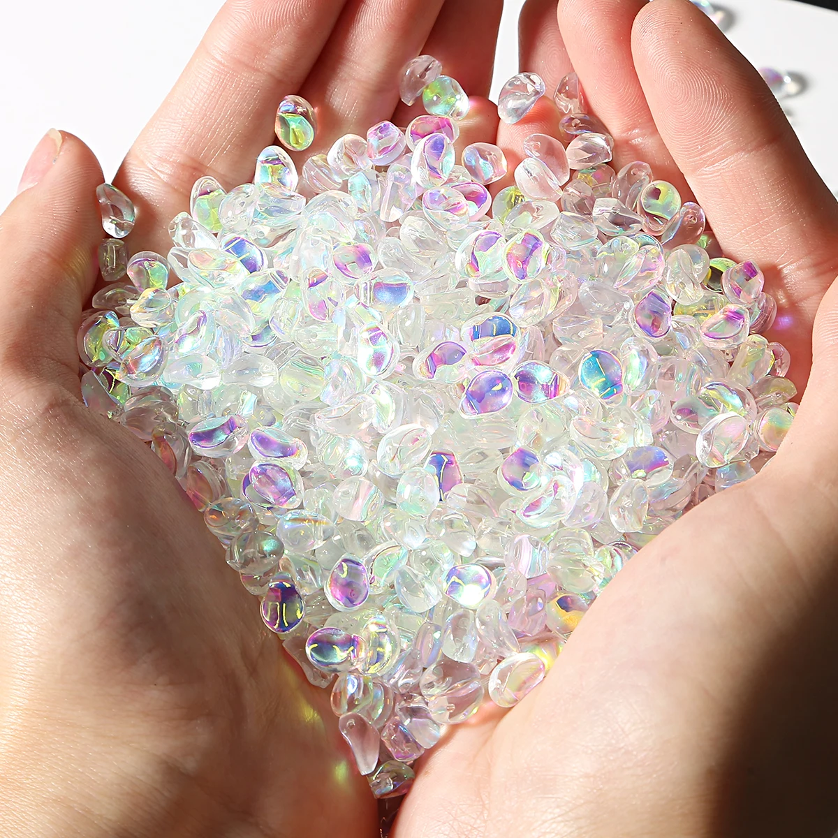 50pcs 6x8mm High Quality Glass Space Beads Chromatic Loose Spacer DIY Bracelet Necklace Jewelry Making Accessorie | Украшения и