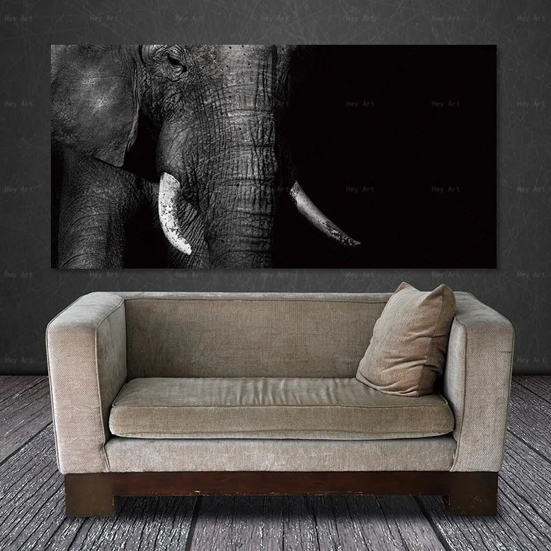 

Painting Animal Poster Wall Pictures Decoration Pictures cat art Painting printing elephant Canvas